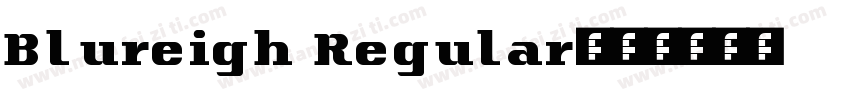 Blureigh Regular字体转换